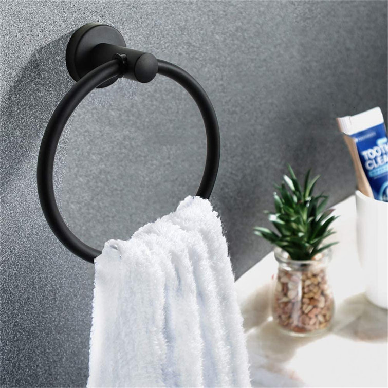MELODY Towel Ring Holder Bathroom TowelRacks Hanging Round SUS304